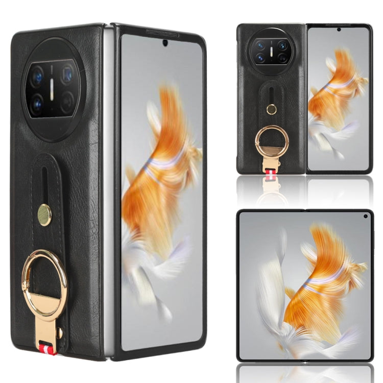 Wristband Leather Back Phone Case, For Huawei Maimang A20 5G, For Huawei Mate X3, For Huawei Mate Xs 2, For Huawei P50 Pocket, For Huawei Mate X2