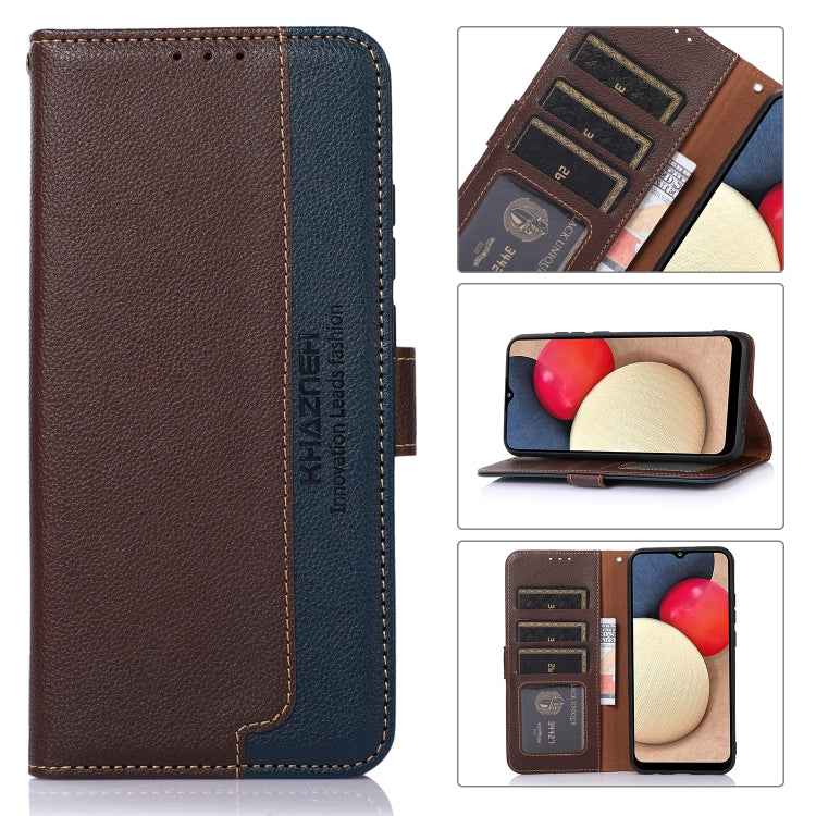 KHAZNEH Litchi Texture Leather RFID Phone Case, For OnePlus Nord 3 / Ace 2V