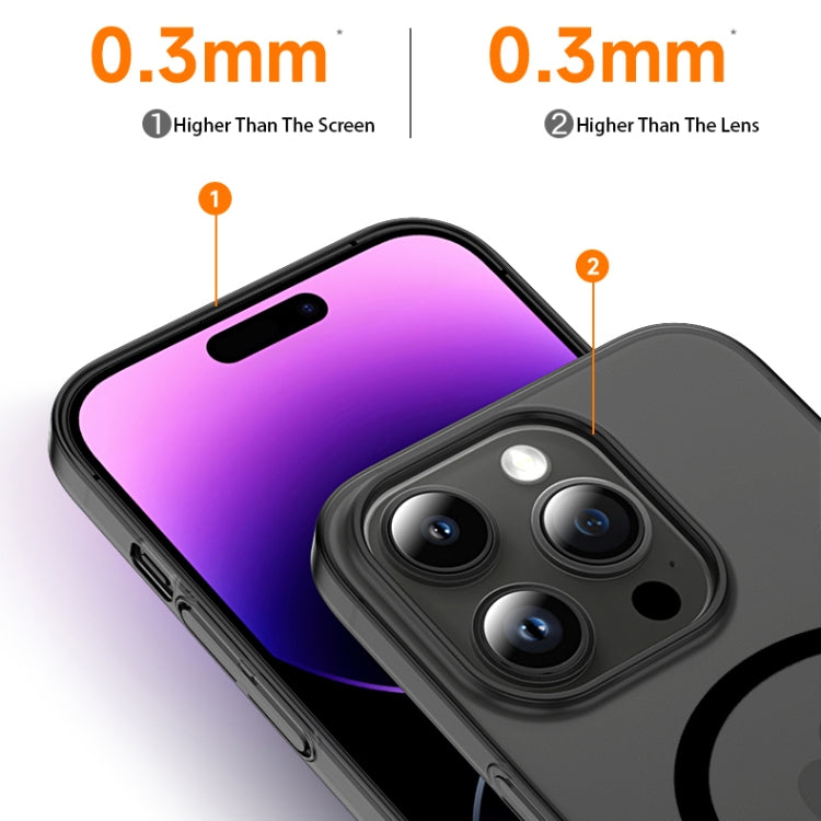 High Transparency MagSafe Ice Fog Phone Case, For iPhone 14, For iPhone 14 Pro, For iPhone 14 Pro Max, For iPhone 13 Pro Max, For iPhone 13 Pro, For iPhone 13, For iPhone 12, For iPhone 12 Pro Max, For iPhone 12 Pro