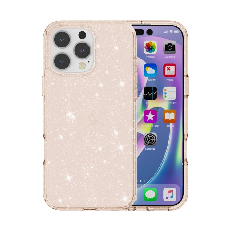 Shockproof Terminator Glitter Powder Phone Case, For iPhone 17e / 16e, For iPhone 16 Pro Max, For iPhone 16 Pro, For iPhone 16 Plus, For iPhone 16, For iPhone 15 Pro Max, For iPhone 15 Pro, For iPhone 15 Plus, For iPhone 15