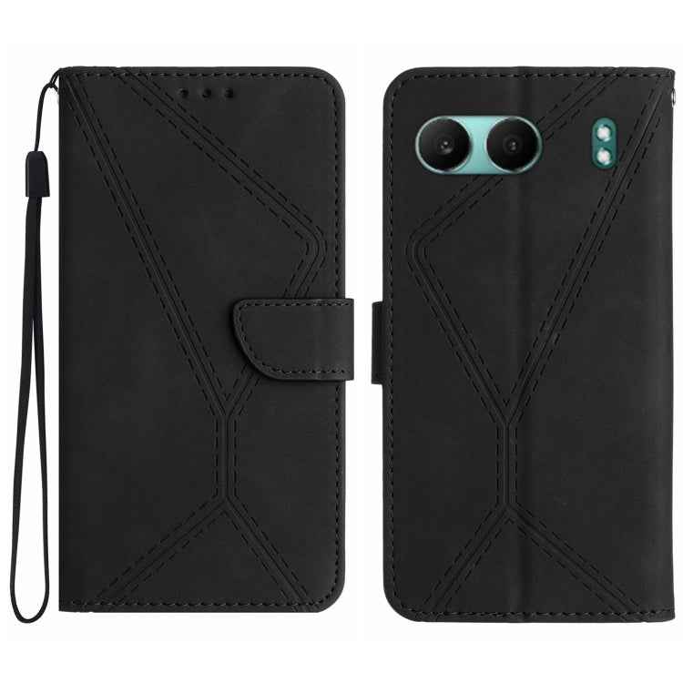 Stitching Embossed Leather Phone Case, For OnePlus Nord 4 5G, For OnePlus Nord CE4, For OnePlus 12R 5G Global, For OnePlus 12 5G Global