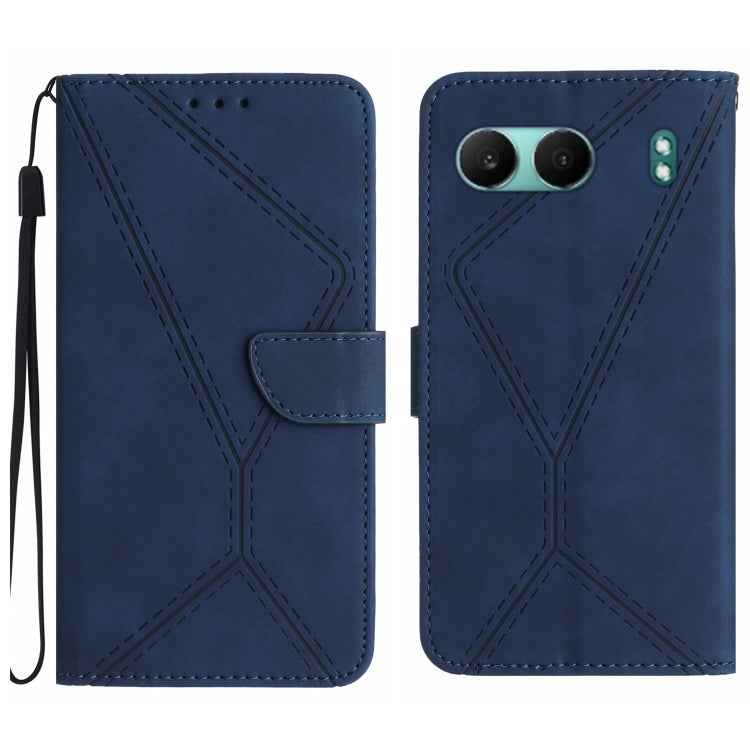 Stitching Embossed Leather Phone Case, For OnePlus Nord 4 5G, For OnePlus Nord CE4, For OnePlus 12R 5G Global, For OnePlus 12 5G Global