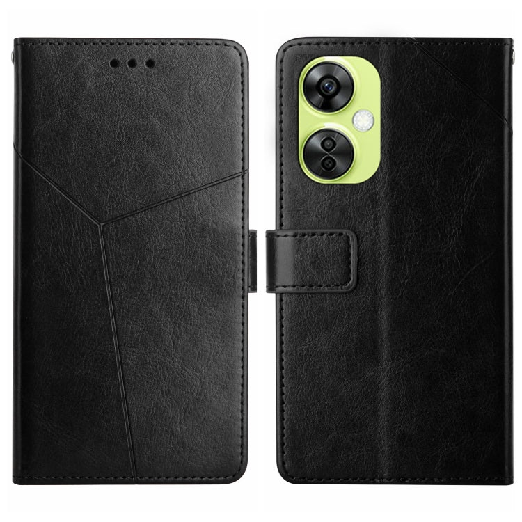 Y-shaped Pattern Flip Leather Phone Case, For OnePlus 12R 5G Global, For OnePlus 12 5G Global, For OnePlus Nord CE 3 Lite