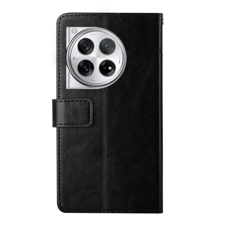 Y-shaped Pattern Flip Leather Phone Case, For OnePlus 12R 5G Global, For OnePlus 12 5G Global, For OnePlus Nord CE 3 Lite