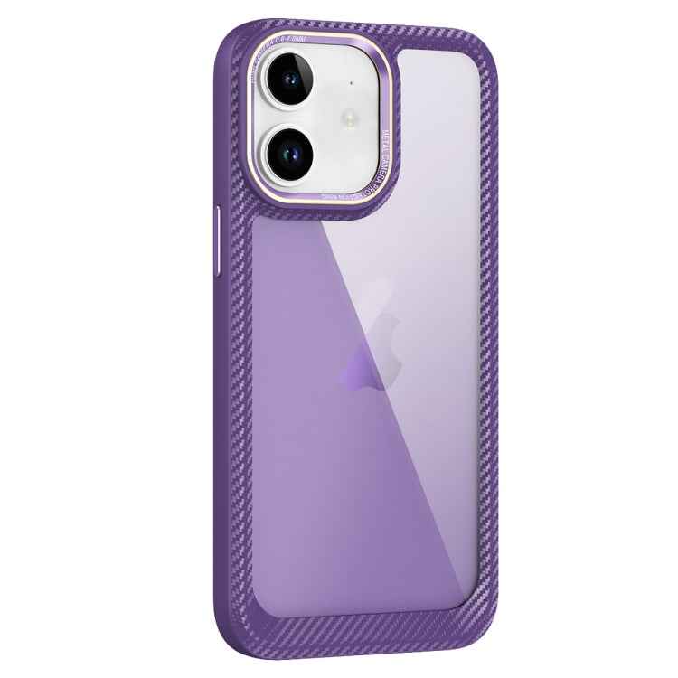 Carbon Fiber Transparent Back Panel Phone Case