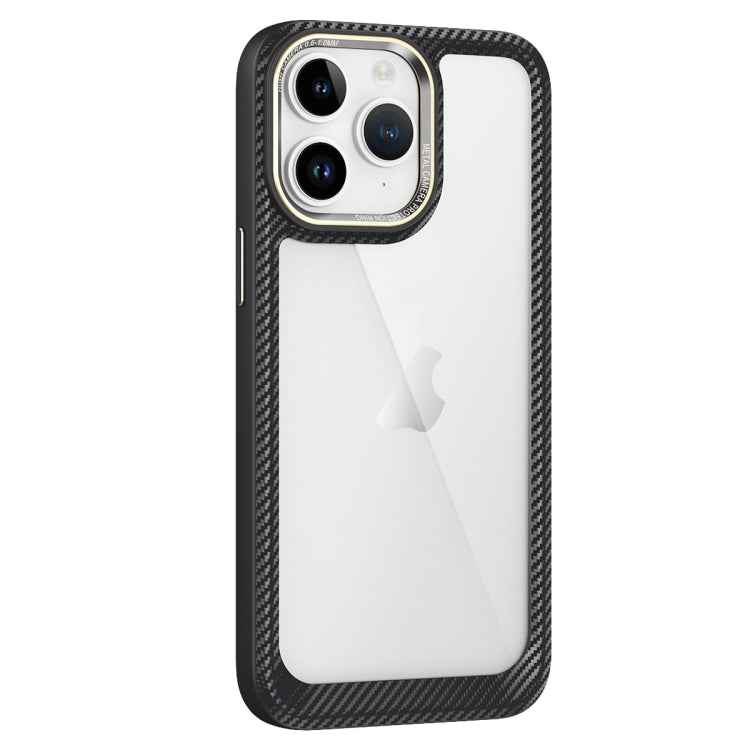 Carbon Fiber Transparent Back Panel Phone Case