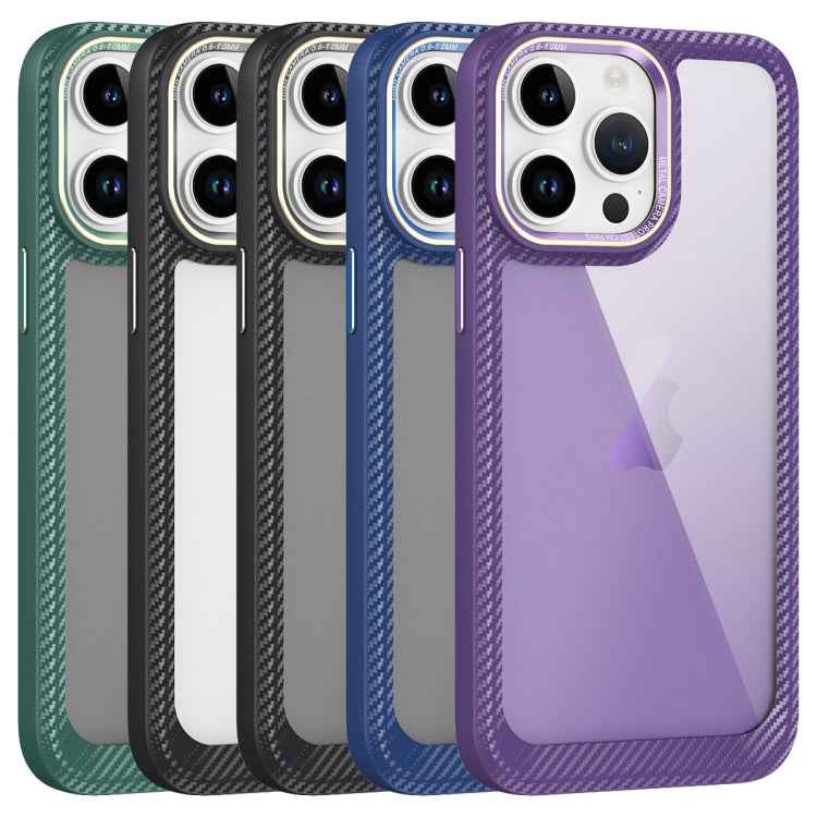 Carbon Fiber Transparent Back Panel Phone Case