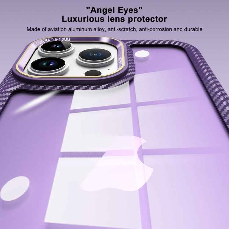 Carbon Fiber Transparent Back Panel Phone Case