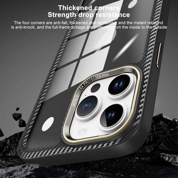Carbon Fiber Transparent Back Panel Phone Case