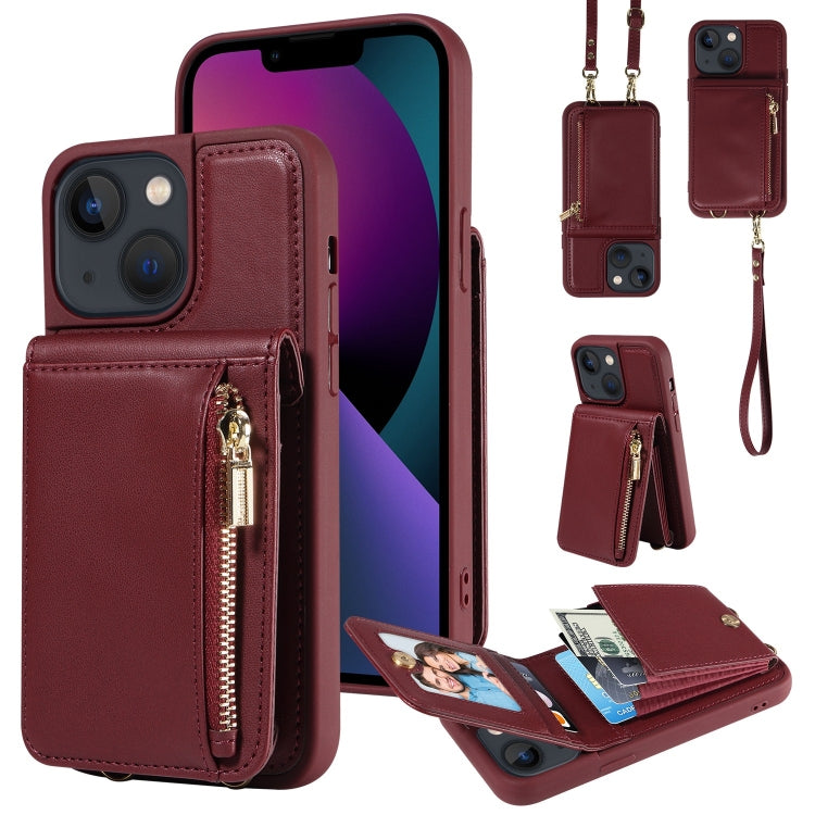 Crossbody Lanyard Zipper Wallet Leather Phone Case, For iPhone 13 Pro, For iPhone 13, For iPhone 12 / 12 Pro, For iPhone 12 Pro Max, For iPhone 11 Pro Max, For iPhone 11, For iPhone 11 Pro, For iPhone X / XS, For iPhone XR