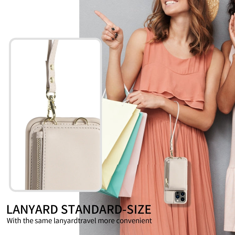 Crossbody Lanyard Zipper Wallet Leather Phone Case, For iPhone 13 Pro, For iPhone 13, For iPhone 12 / 12 Pro, For iPhone 12 Pro Max, For iPhone 11 Pro Max, For iPhone 11, For iPhone 11 Pro, For iPhone X / XS, For iPhone XR