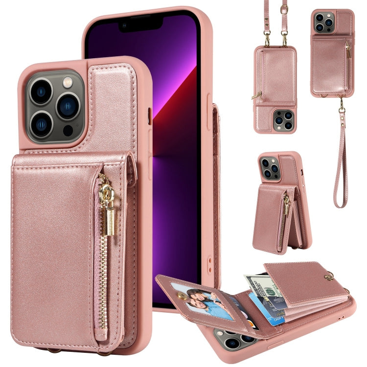 Crossbody Lanyard Zipper Wallet Leather Phone Case, For iPhone 13 Pro, For iPhone 13, For iPhone 12 / 12 Pro, For iPhone 12 Pro Max, For iPhone 11 Pro Max, For iPhone 11, For iPhone 11 Pro, For iPhone X / XS, For iPhone XR
