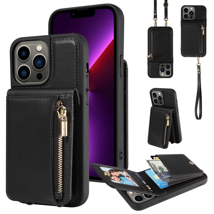 Crossbody Lanyard Zipper Wallet Leather Phone Case, For iPhone 13 Pro, For iPhone 13, For iPhone 12 / 12 Pro, For iPhone 12 Pro Max, For iPhone 11 Pro Max, For iPhone 11, For iPhone 11 Pro, For iPhone X / XS, For iPhone XR
