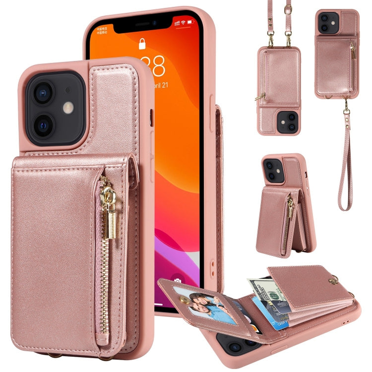 Crossbody Lanyard Zipper Wallet Leather Phone Case, For iPhone 13 Pro, For iPhone 13, For iPhone 12 / 12 Pro, For iPhone 12 Pro Max, For iPhone 11 Pro Max, For iPhone 11, For iPhone 11 Pro, For iPhone X / XS, For iPhone XR