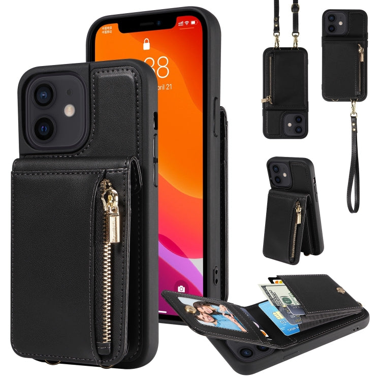 Crossbody Lanyard Zipper Wallet Leather Phone Case, For iPhone 13 Pro, For iPhone 13, For iPhone 12 / 12 Pro, For iPhone 12 Pro Max, For iPhone 11 Pro Max, For iPhone 11, For iPhone 11 Pro, For iPhone X / XS, For iPhone XR