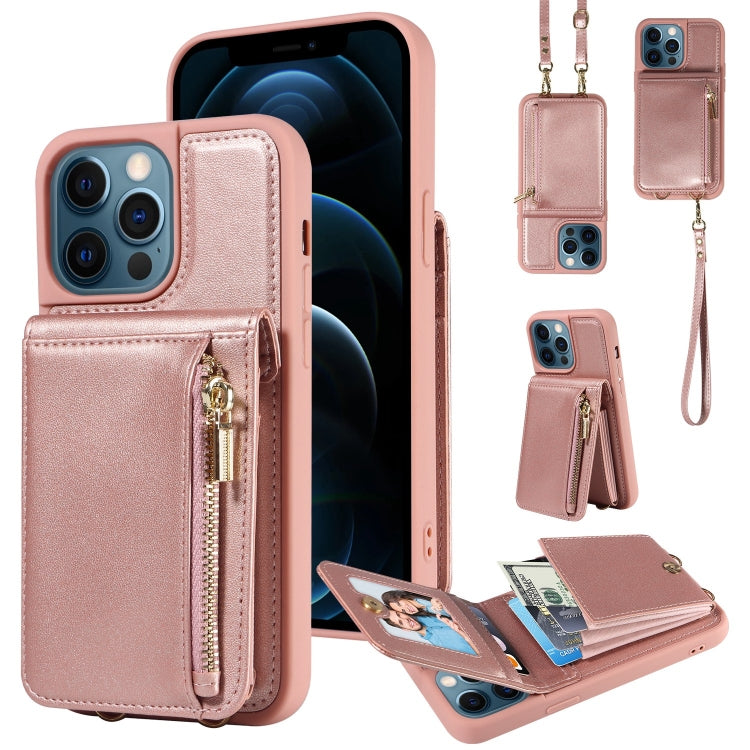 Crossbody Lanyard Zipper Wallet Leather Phone Case, For iPhone 13 Pro, For iPhone 13, For iPhone 12 / 12 Pro, For iPhone 12 Pro Max, For iPhone 11 Pro Max, For iPhone 11, For iPhone 11 Pro, For iPhone X / XS, For iPhone XR