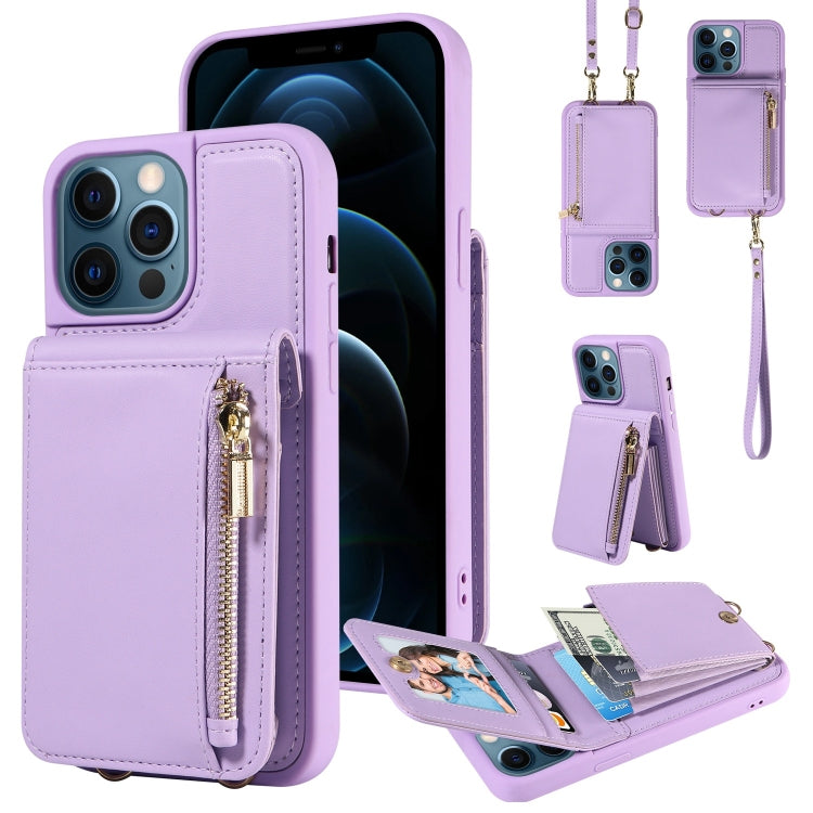 Crossbody Lanyard Zipper Wallet Leather Phone Case, For iPhone 13 Pro, For iPhone 13, For iPhone 12 / 12 Pro, For iPhone 12 Pro Max, For iPhone 11 Pro Max, For iPhone 11, For iPhone 11 Pro, For iPhone X / XS, For iPhone XR