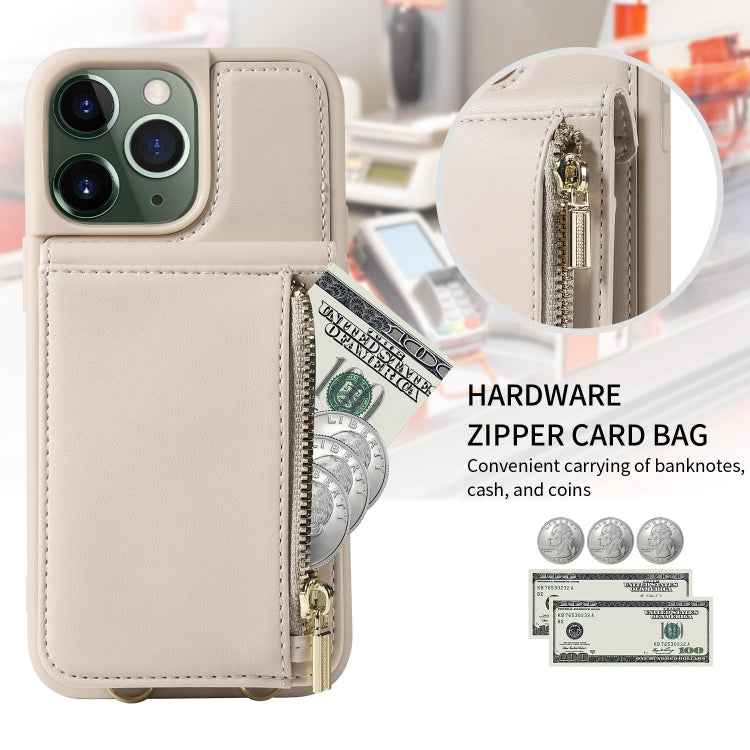 Crossbody Lanyard Zipper Wallet Leather Phone Case