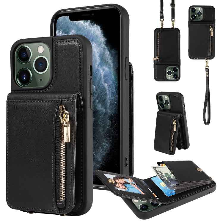 Crossbody Lanyard Zipper Wallet Leather Phone Case