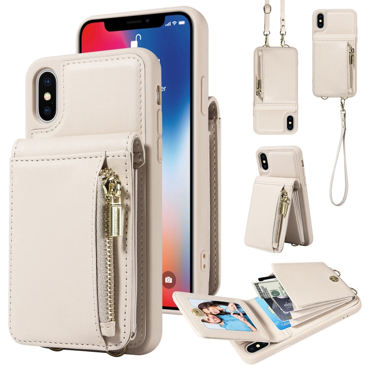 Crossbody Lanyard Zipper Wallet Leather Phone Case