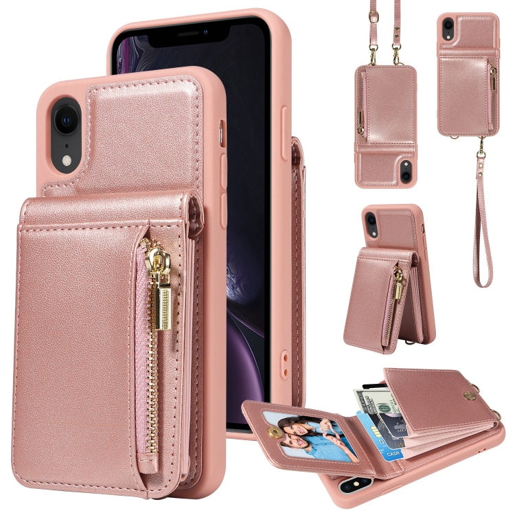 Crossbody Lanyard Zipper Wallet Leather Phone Case