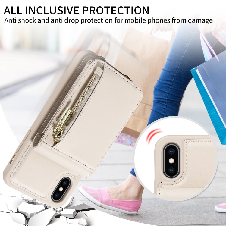 Crossbody Lanyard Zipper Wallet Leather Phone Case, For iPhone XS Max, For iPhone 7 Plus / 8 Plus