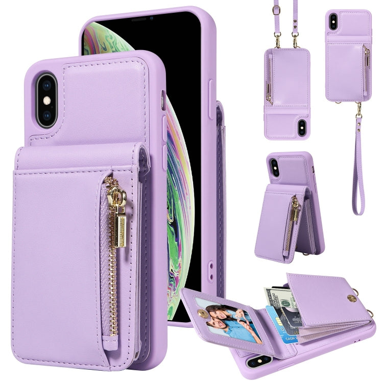 Crossbody Lanyard Zipper Wallet Leather Phone Case