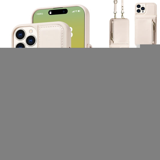 Crossbody Lanyard Zipper Wallet Leather Phone Case, For iPhone 15 Pro, For iPhone 15 Plus, For iPhone 15, For iPhone 14 Plus, For iPhone 14, For iPhone 14 Pro, For iPhone 14 Pro Max, For iPhone SE 2022/ 7 / 8, For iPhone 13 Pro Max