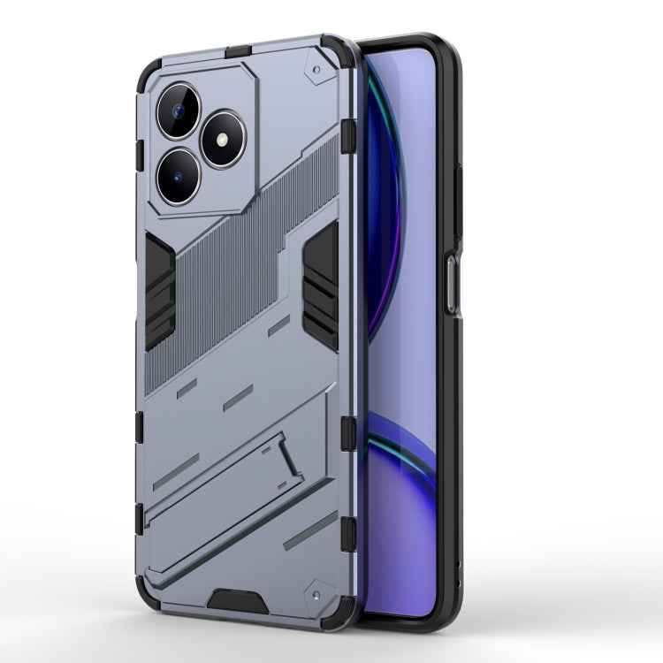 Punk Armor 2 in 1 PC + TPU Phone Case with Holder, For Realme 12 5G Global, For Realme 12+ 5G Global, For Realme 12 Pro 5G Global, For Realme C67 4G Global, For Realme 11 4G Global, For Realme C53 4G