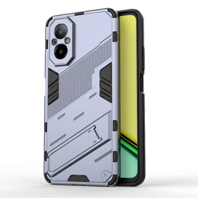 Punk Armor 2 in 1 PC + TPU Phone Case with Holder, For Realme 12 5G Global, For Realme 12+ 5G Global, For Realme 12 Pro 5G Global, For Realme C67 4G Global, For Realme 11 4G Global, For Realme C53 4G