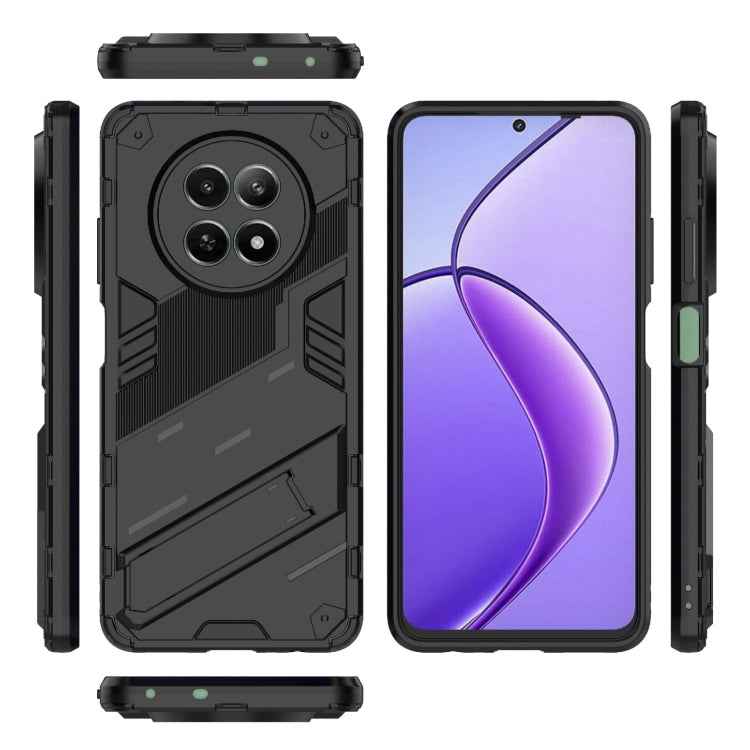 Punk Armor 2 in 1 PC + TPU Phone Case with Holder, For Realme 12 5G Global, For Realme 12+ 5G Global, For Realme 12 Pro 5G Global, For Realme C67 4G Global, For Realme 11 4G Global, For Realme C53 4G