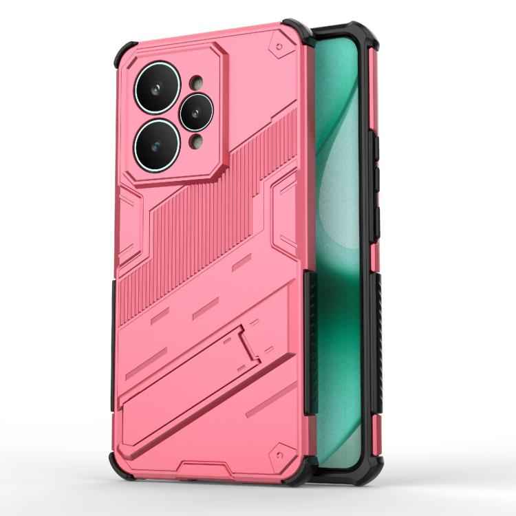 Punk Armor 2 in 1 PC + TPU Phone Case with Holder, For Realme 15 Pro 5G Global, For Realme 15 5G Global, For Realme 14 Pro+ 5G, For Realme 14 Pro 5G Global, For Realme 13 Pro 5G Global, For Realme C63 4G Global