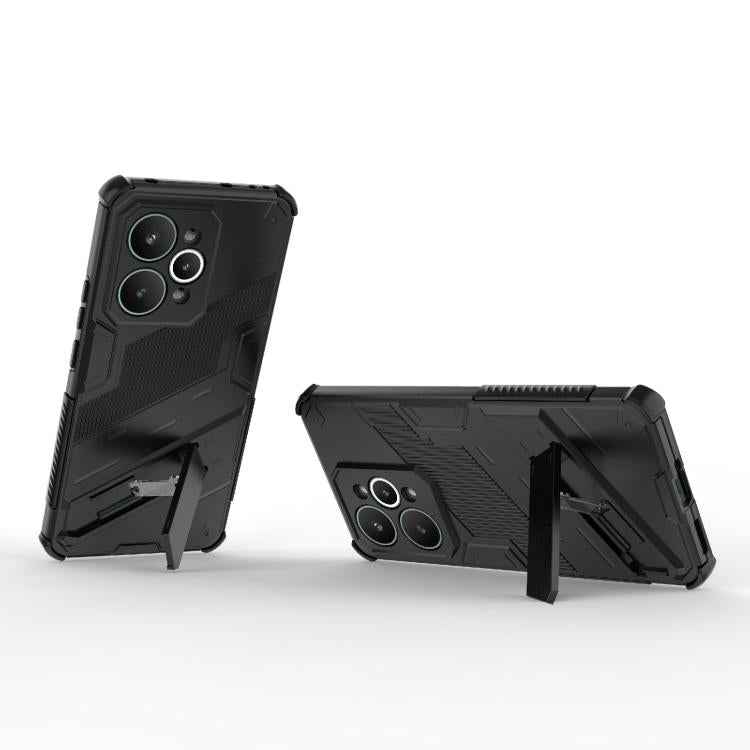 Punk Armor 2 in 1 PC + TPU Phone Case with Holder, For Realme 15 Pro 5G Global, For Realme 15 5G Global, For Realme 14 Pro+ 5G, For Realme 14 Pro 5G Global, For Realme 13 Pro 5G Global, For Realme C63 4G Global