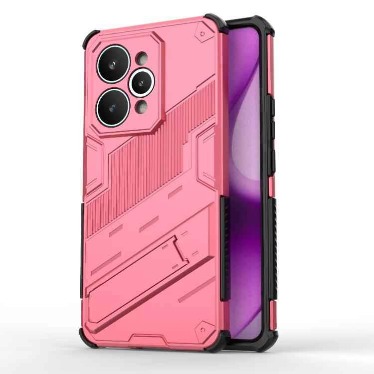 Punk Armor 2 in 1 PC + TPU Phone Case with Holder, For Realme 15 Pro 5G Global, For Realme 15 5G Global, For Realme 14 Pro+ 5G, For Realme 14 Pro 5G Global, For Realme 13 Pro 5G Global, For Realme C63 4G Global