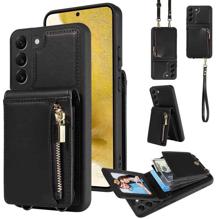 Crossbody Lanyard Zipper Wallet Leather Phone Case, For Samsung Galaxy S24 Ultra 5G, For Samsung Galaxy S23 FE 5G, For Samsung Galaxy S23 Ultra 5G, For Samsung Galaxy S23+ 5G, For Samsung Galaxy A13 4G / 5G, For Samsung Galaxy S22 Ultra 5G             ...