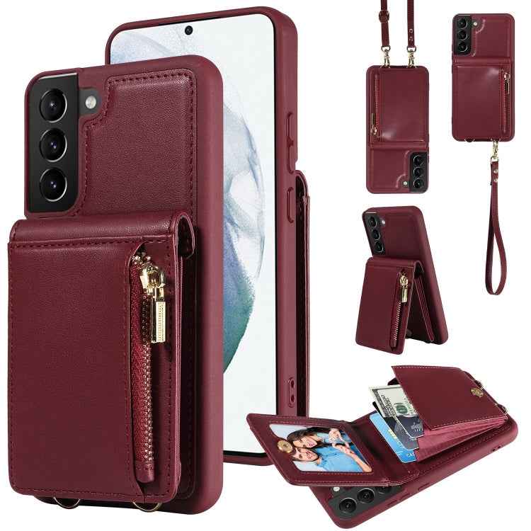 Crossbody Lanyard Zipper Wallet Leather Phone Case, For Samsung Galaxy S24 Ultra 5G, For Samsung Galaxy S23 FE 5G, For Samsung Galaxy S23 Ultra 5G, For Samsung Galaxy S23+ 5G, For Samsung Galaxy A13 4G / 5G, For Samsung Galaxy S22 Ultra 5G             ...