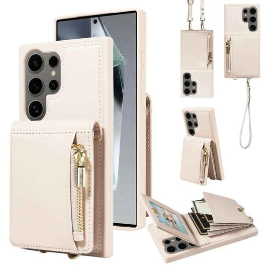 Crossbody Lanyard Zipper Wallet Leather Phone Case, For Samsung Galaxy S24 Ultra 5G, For Samsung Galaxy S23 FE 5G, For Samsung Galaxy S23 Ultra 5G, For Samsung Galaxy S23+ 5G, For Samsung Galaxy A13 4G / 5G, For Samsung Galaxy S22 Ultra 5G             ...