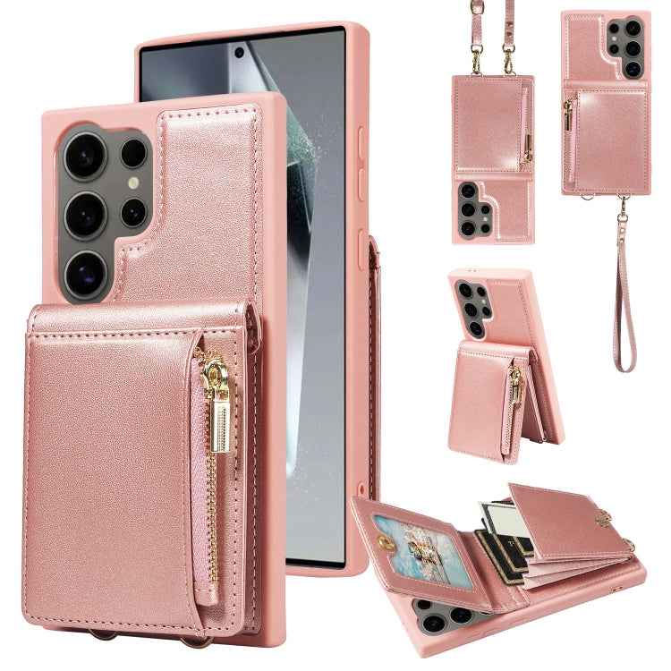 Crossbody Lanyard Zipper Wallet Leather Phone Case, For Samsung Galaxy S24 Ultra 5G, For Samsung Galaxy S23 FE 5G, For Samsung Galaxy S23 Ultra 5G, For Samsung Galaxy S23+ 5G, For Samsung Galaxy A13 4G / 5G, For Samsung Galaxy S22 Ultra 5G             ...