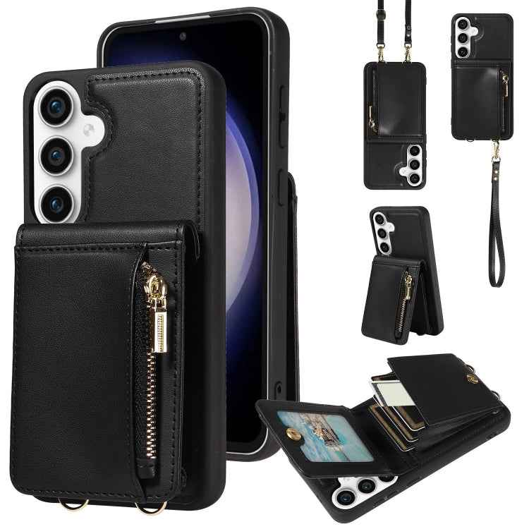 Crossbody Lanyard Zipper Wallet Leather Phone Case, For Samsung Galaxy S24 Ultra 5G, For Samsung Galaxy S23 FE 5G, For Samsung Galaxy S23 Ultra 5G, For Samsung Galaxy S23+ 5G, For Samsung Galaxy A13 4G / 5G, For Samsung Galaxy S22 Ultra 5G             ...
