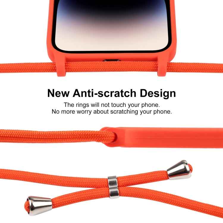 Crossbody Lanyard Liquid Silicone Case, For iPhone 16, For iPhone 15 Pro Max, For iPhone 15 Pro