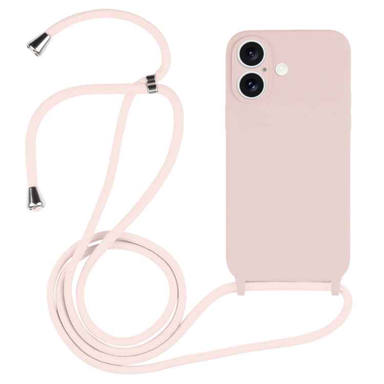 Crossbody Lanyard Liquid Silicone Case, For iPhone 16, For iPhone 15 Pro Max, For iPhone 15 Pro