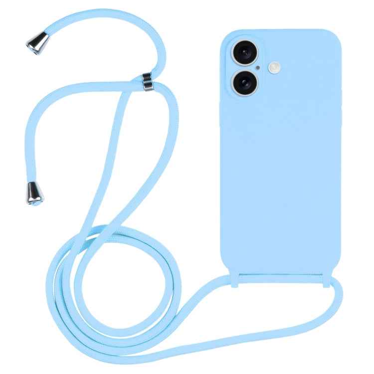 Crossbody Lanyard Liquid Silicone Case, For iPhone 16, For iPhone 15 Pro Max, For iPhone 15 Pro
