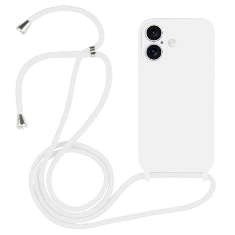 Crossbody Lanyard Liquid Silicone Case, For iPhone 16, For iPhone 15 Pro Max, For iPhone 15 Pro