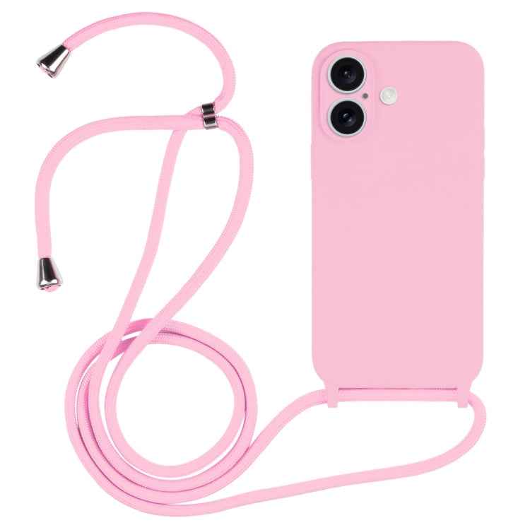 Crossbody Lanyard Liquid Silicone Case, For iPhone 16, For iPhone 15 Pro Max, For iPhone 15 Pro