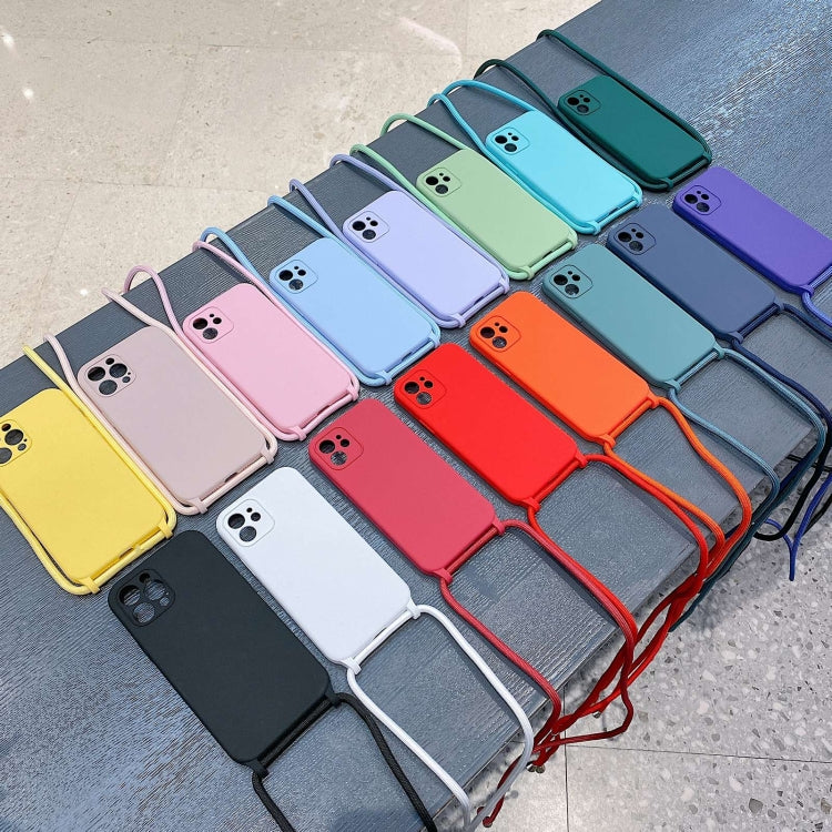 Crossbody Lanyard Liquid Silicone Case, For iPhone 16, For iPhone 15 Pro Max, For iPhone 15 Pro