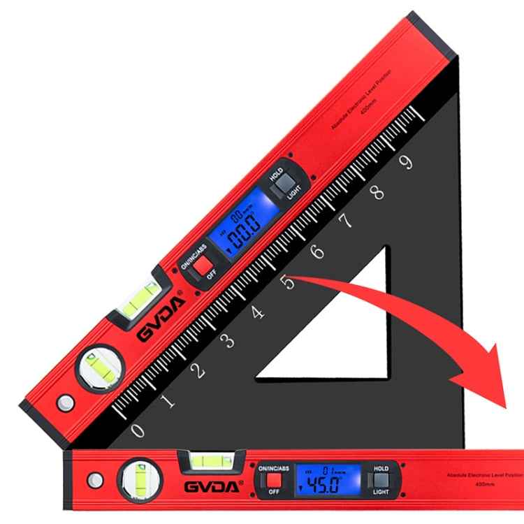GVDA GD-H400M Digital Level 360 Measure Protractor Level Ruler