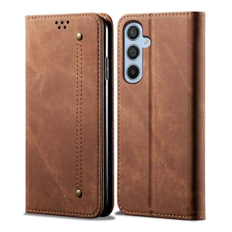 Denim Texture Casual Style Horizontal Flip Leather Case, For Samsung Galaxy M55 5G, For Samsung Galaxy M15 / F15 5G, For Samsung Galaxy A35 5G, For Samsung Galaxy A05, For Samsung Galaxy A05s, For Samsung Galaxy F34 5G, For Samsung Galaxy M34 5G       ...