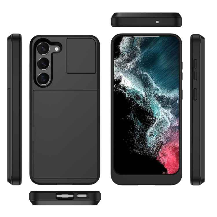 Multifunction Armor Slide Card Slot Phone Case, For Samsung Galaxy S23 Ultra 5G, For Samsung Galaxy S23 5G, For Samsung Galaxy S20 FE, For Samsung Galaxy S22 Ultra 5G, For Samsung Galaxy S22+ 5G, For Samsung Galaxy S22 5G, For Samsung Galaxy S21 5G    ...