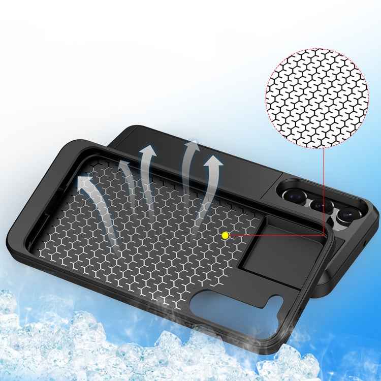 Multifunction Armor Slide Card Slot Phone Case, For Samsung Galaxy S23 Ultra 5G, For Samsung Galaxy S23 5G, For Samsung Galaxy S20 FE, For Samsung Galaxy S22 Ultra 5G, For Samsung Galaxy S22+ 5G, For Samsung Galaxy S22 5G, For Samsung Galaxy S21 5G    ...