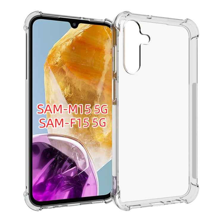 Shockproof Non-slip Thickening TPU Phone Case, For Samsung Galaxy S24 FE 5G, For Samsung Galaxy XCover7 Pro, For Samsung Galaxy M55 5G, For Samsung Galaxy M15 / F15 5G, For Samsung Galaxy Xcover 7, For Samsung Galaxy A55 5G, For Samsung Galaxy A35 5G  ...